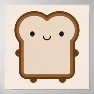 Affiche Pain Kawaii / Toast