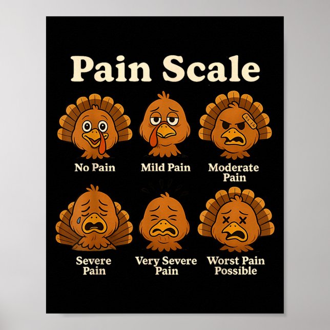 Affiche Pain Scale Pumpkin Pain Essment Trauma Nurse Hallo (Devant)