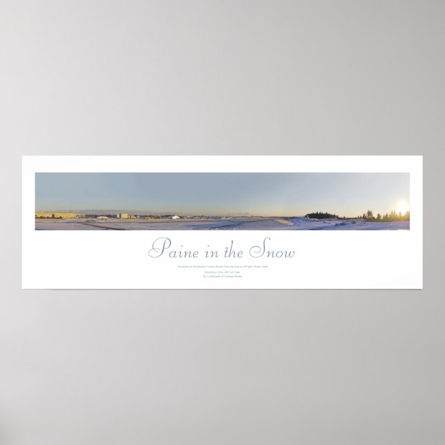 Affiche Paine dans l'impression neige (Devant)