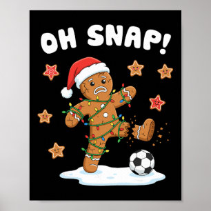 Affiche Pains d'épice de Noël Oh Snap Cookie Xmas Vacances