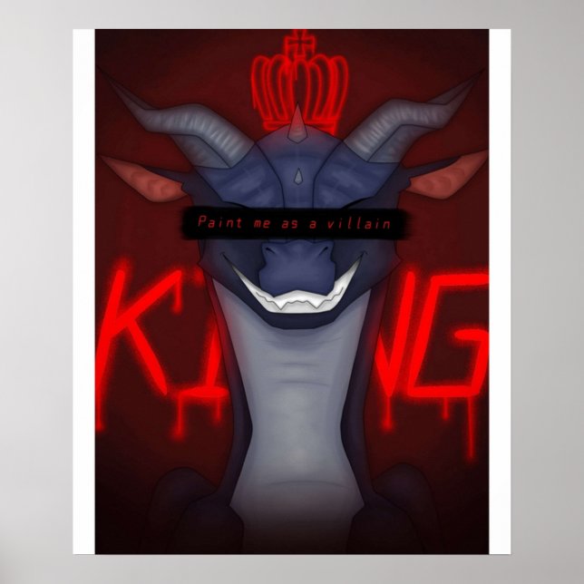 Affiche Paint me as a villain Darkstalker Wings of Fire Cl (Devant)