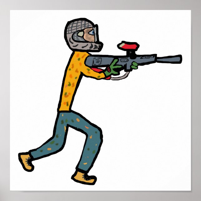 Affiche Paintball (Devant)