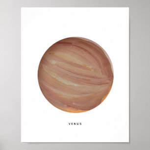 Affiche Painted Planet Vénus Art Print