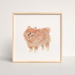 Affiche Painted Pomeranian Portrait<br><div class="desc">Painted Pomeranian portrait by Shelby Allison</div>