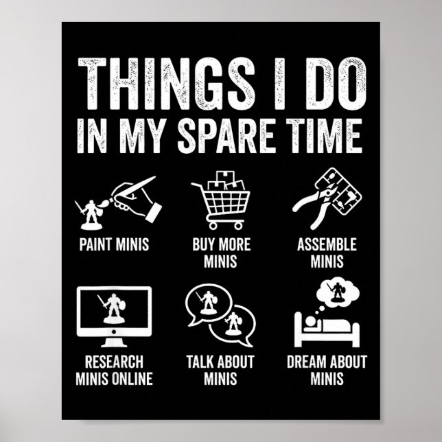 Affiche Painting Miniatures Tabletop Wargame Board Games E (Devant)