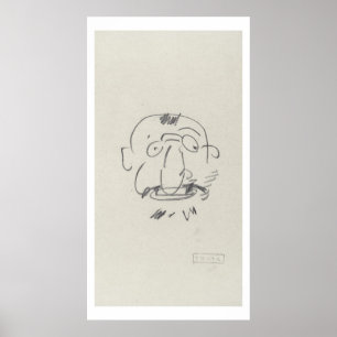 Affiche Pair Lui-Meme (crayon de Lautrec de charge sur le