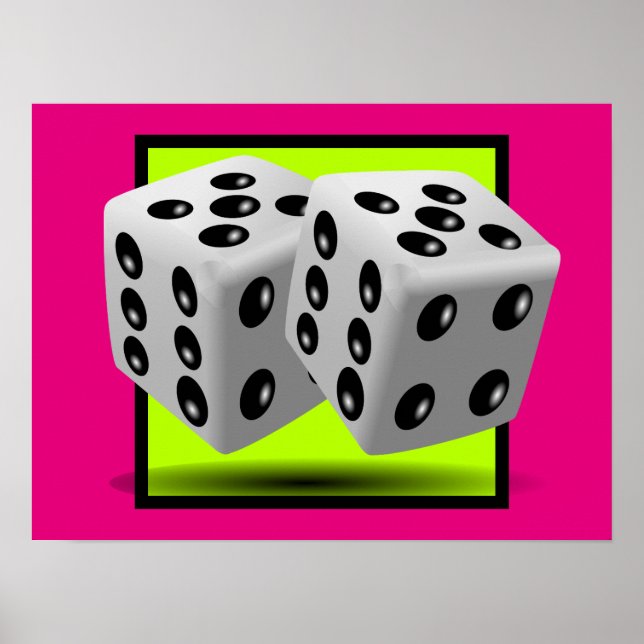 Affiche Paire de dés (Devant)