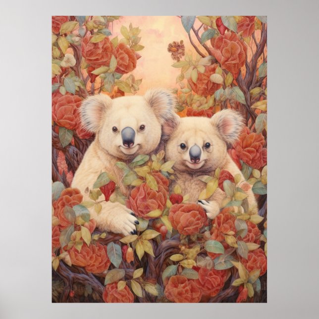 Affiche Paire de koalas (Devant)