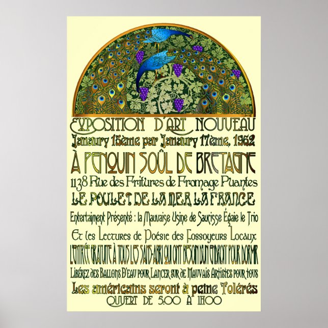 Affiche Paire Peacock (Devant)