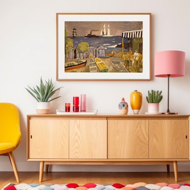 Affiche Paisaje de Playa | Joaquín Torres-García (Créateur téléchargé)