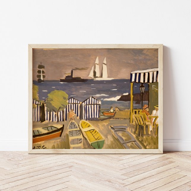 Affiche Paisaje de Playa | Joaquín Torres-García (Créateur téléchargé)