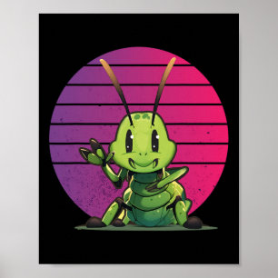 Affiche Paix Amour Cricket Insectes Paix Main Punaise Inse