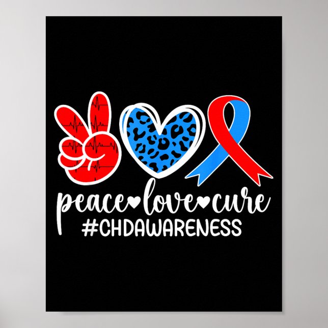 Affiche Paix Amour Cure Sensibilisation Tcc Mère D'un Guer (Devant)