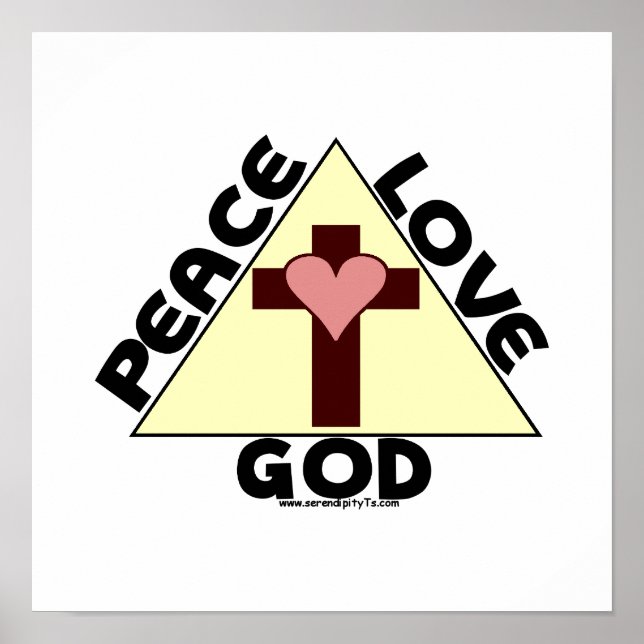 Affiche Paix amour Dieu (Devant)