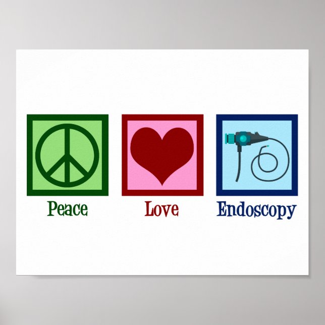 Affiche Paix Amour Endoscopie (Devant)