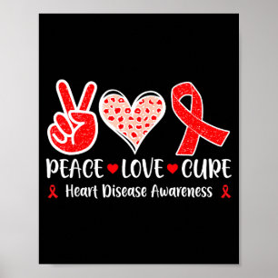 Affiche Paix. Amour. Guérison - Mois de sensibilisation au