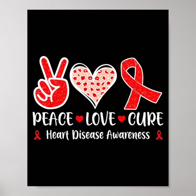 Affiche Paix. Amour. Guérison - Mois de sensibilisation au (Devant)