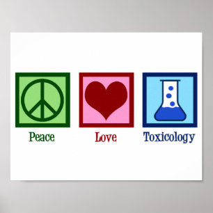Affiche Paix Amour Toxicologie