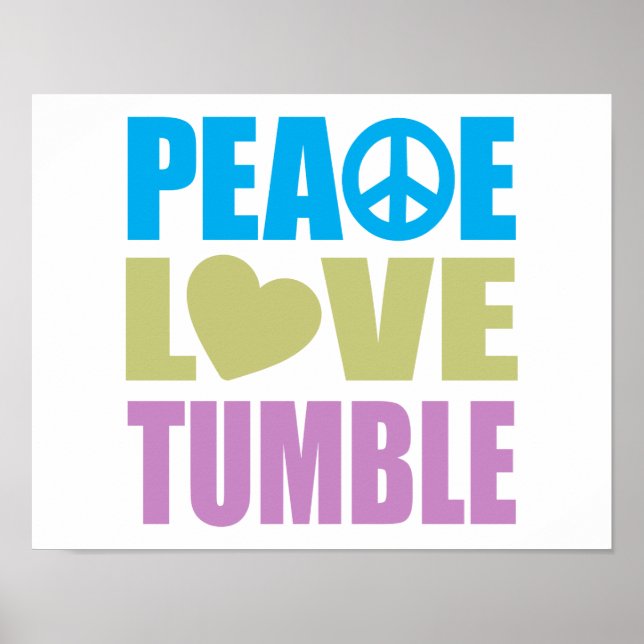 Affiche Paix Amour Tumble (Devant)