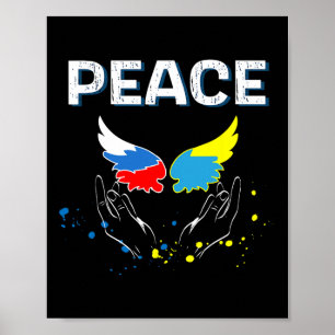 Affiche Paix entre la Russie et l'Ukraine