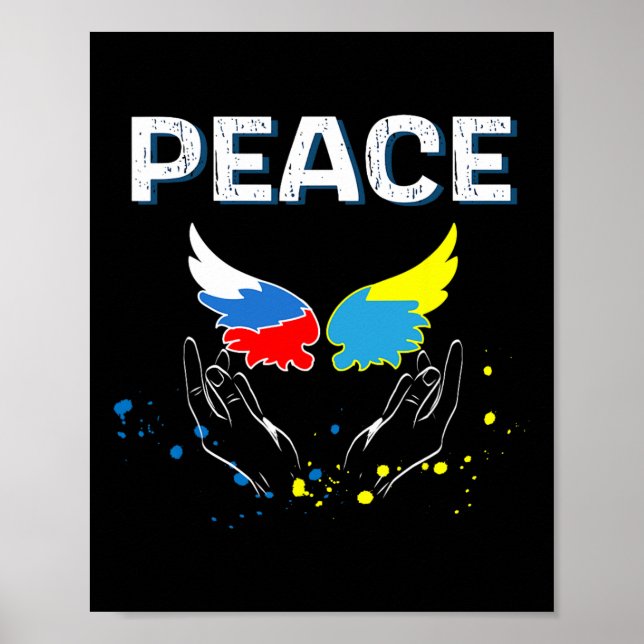 Affiche Paix entre la Russie et l'Ukraine  (Devant)