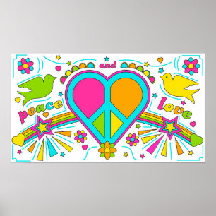 Affiche Paix et amour