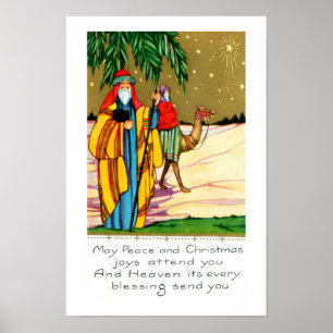 Affiche Paix et joie de Noël