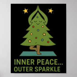 Affiche Paix intérieure Éclat extérieur Mignon Arbre de No