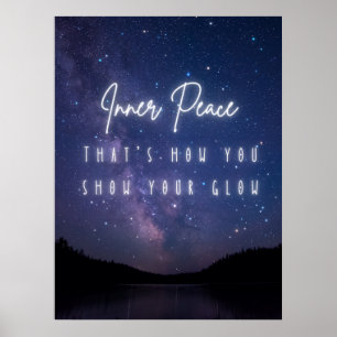Affiche Paix intérieure - Luminosité étoilée Motivation Im