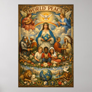 AFFICHE PAIX MONDIALE