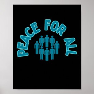 Affiche Paix pour tous Sticker Sticker Paix un monde