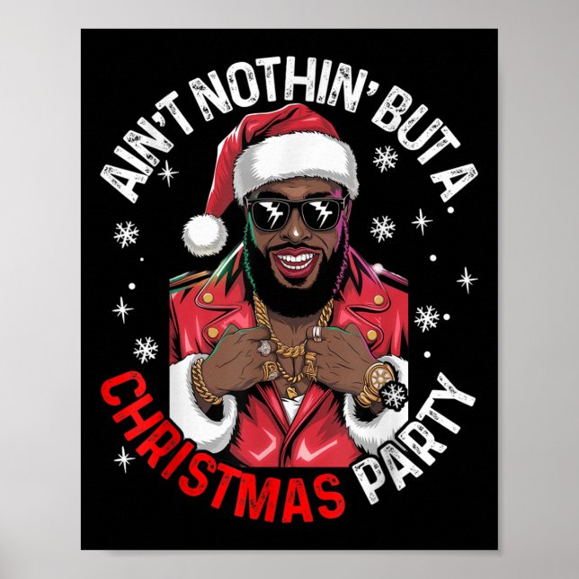 Affiche Pajam de Noël Noir-Africain (Devant)