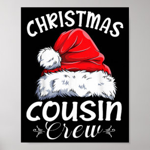 Affiche Pajama de Noël de la famille Père Noël de Cousin C