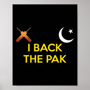 Affiche Pakistan Cricket Je Vérifie Le Maillot De Cricket 