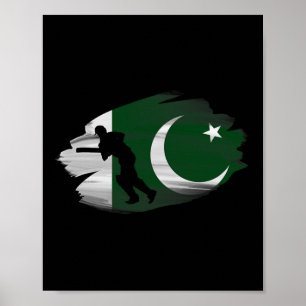 Affiche Pakistan Cricket Joueurs de cricket pakistanais Cr