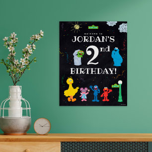 Affiche Pal de rue Sésame Accueil du 2e anniversaire