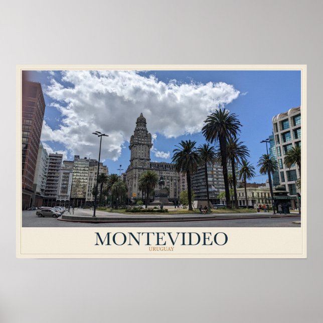 Affiche Palacio Salvo à Montevideo (Devant)