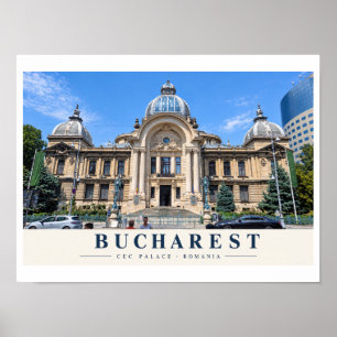 Affiche Palais CEC de Bucarest