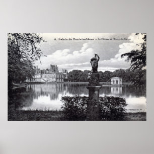Affiche Palais de Fontainebleau, cru 1910 de la France