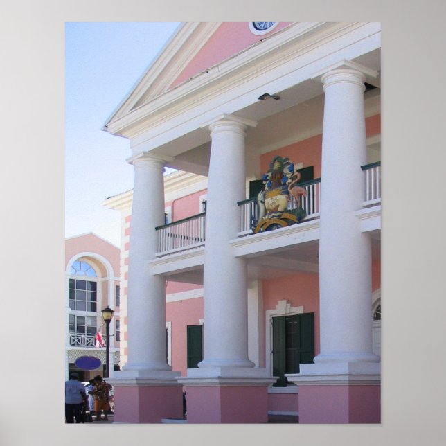 Affiche Palais de justice à Nassau, Bahamas (Devant)