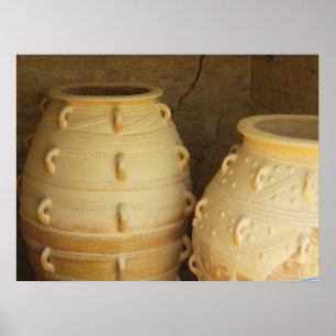 Affiche Palais de pithoi de Knossos - le stockage cogne