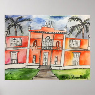 Affiche Palais de Sant'Ana Açores Ponta Delgalda São Migue