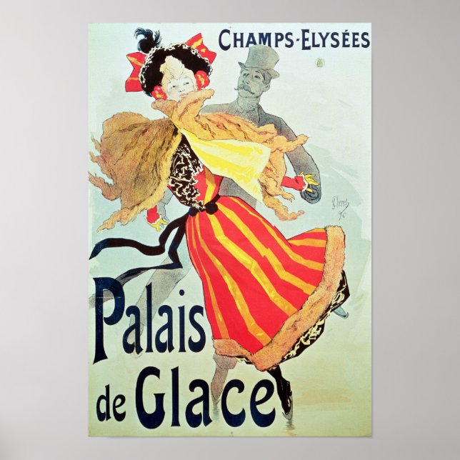 Affiche Palais des Glaces", Champs Elysées, Paris, 1893 (Devant)