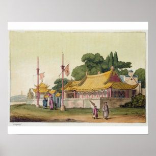 Affiche Palais impérial, Tokyo, assiette 54 de 'Le Costume