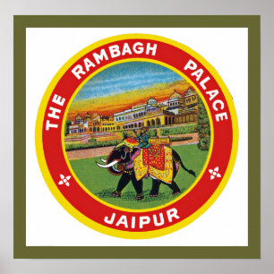 Affiche Palais Jaipur de Rambagh