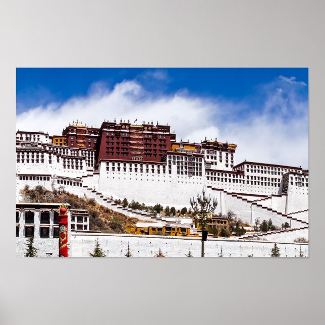 Affiche palais Potala à Lhassa - Tibet (Devant)