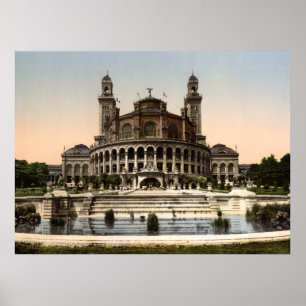 Affiche Palais tu Trocadéro - exposition universelle Pari