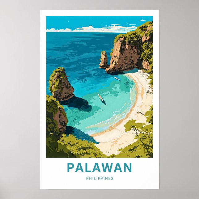 Affiche Palawan Philippines Imprimer voyage (Devant)
