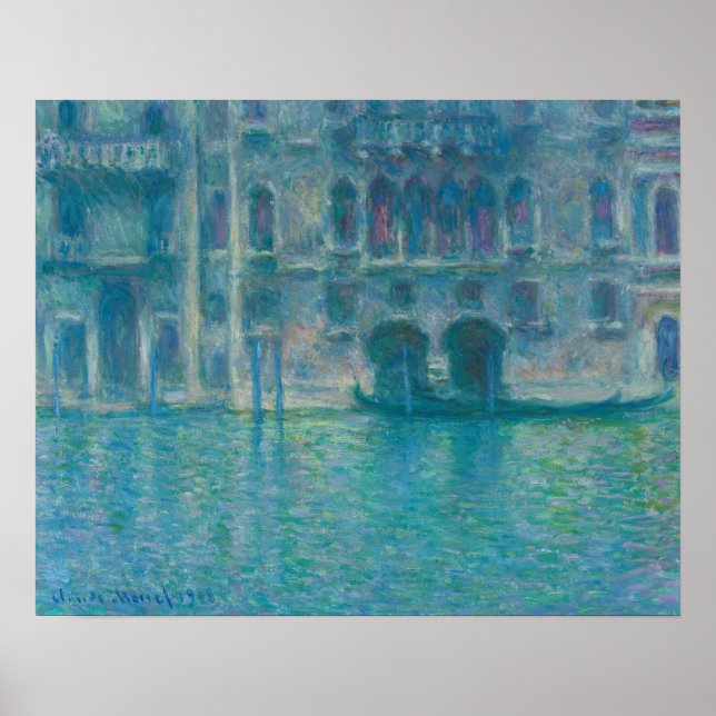 Affiche Palazzo da Mula, Venise (1908) par Claude Monet (Devant)