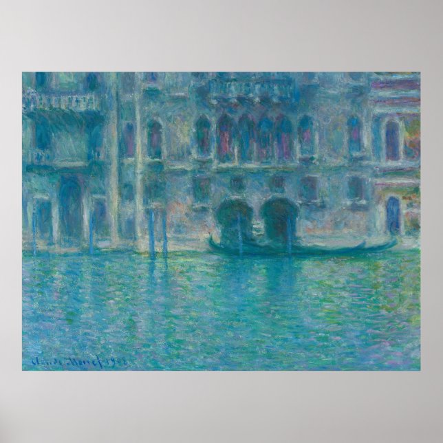 Affiche Palazzo da Mula, Venise (1908) par Claude Monet (Devant)